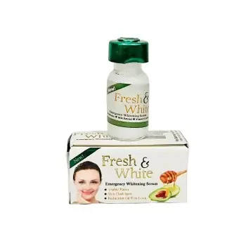 Fresh & White Emergency Whitening Serum 30ml – Fast Brightening & Spot Removal for All Skin Types