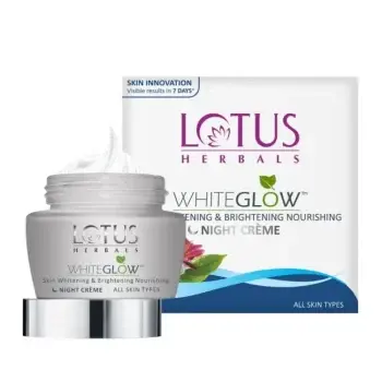lotus herbals whiteglow skin whitening brightening nourishing night cream 60g sri lanka