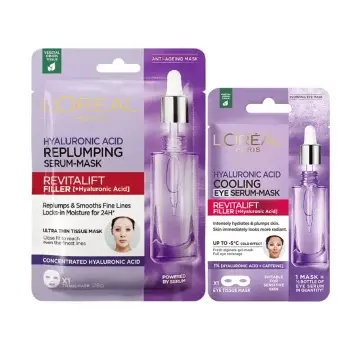 L OrealParisHyaluronicReplumpingSerum Mask28gBundlePack.webp