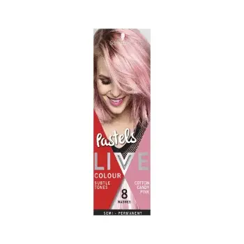 Schwarzkopf Live Semi Permanent Pastels Hair Colors Cotton Candy Pink 2.webp