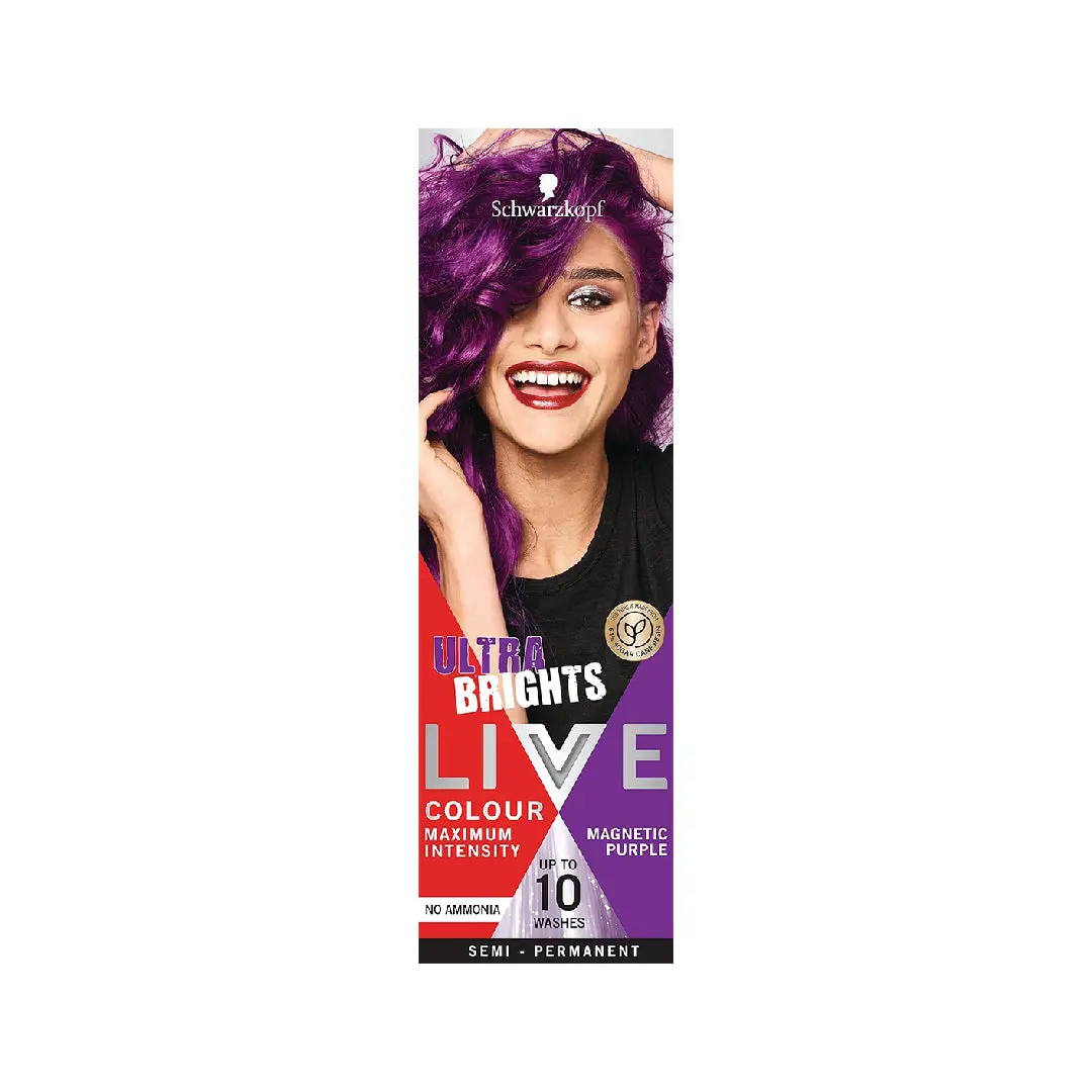 Schwarzkopf Live Semi Permanent Pastels Hair Colors Magnetic Purple 2.webp